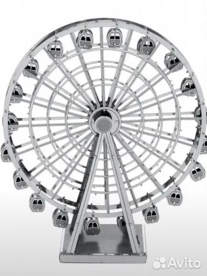 Сборная модель эйфелева башня 3д металлическая