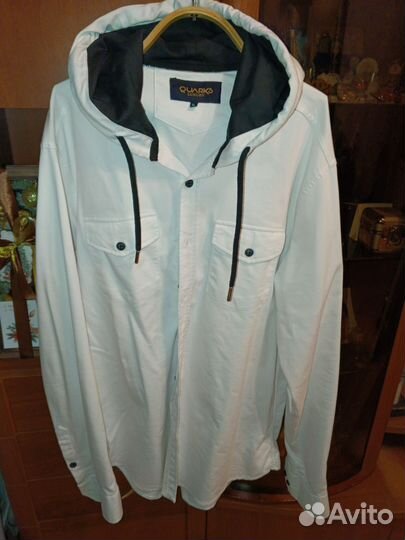 Рубашка с капюшоном мужская