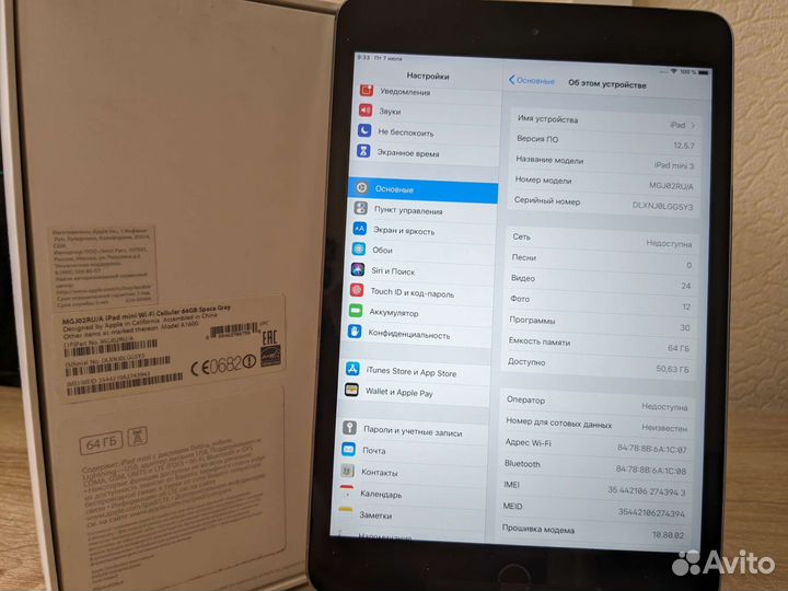 iPad mini 3 64gb cellular