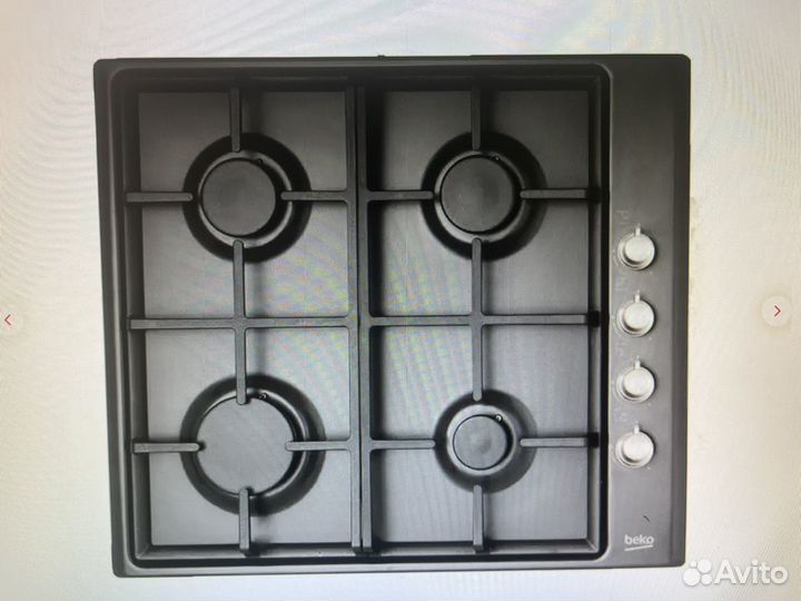 Варочная панель газовая Beko антрацит серый