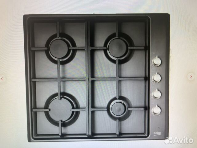Варочная панель газовая Beko антрацит серый