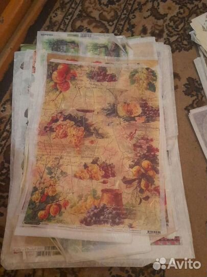 Карты для декупажа разные