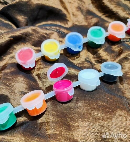 Краски акриловые, набор 2 шт