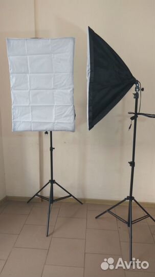 Комплект софтбоксов (лампы с диммером) 150W