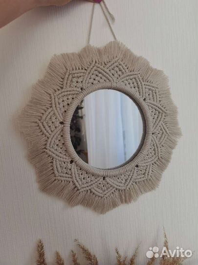 Зеркало макраме