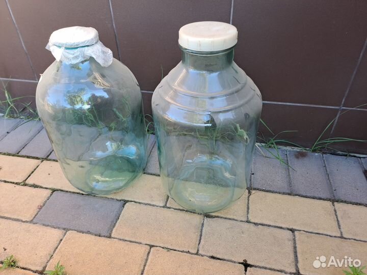 Стеклянная бутыль 10л, 20л