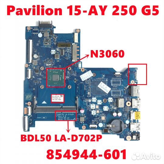 Материнская плата LA-D702P celeron n3060