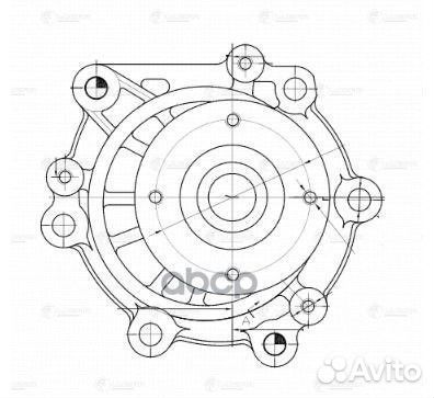 Насос водяной toyota hilux (97) /hiace (89) /HI