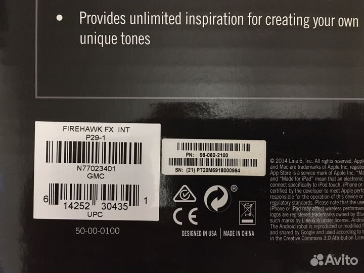 Новый Line 6 Firehawk FX Гитарный процессор