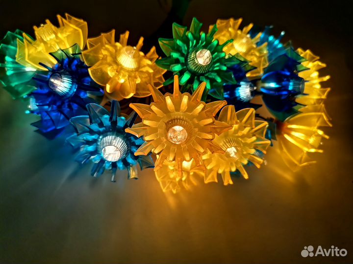 Елочная, новогодняя гирлянда СССР искра