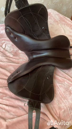 Седло конкурное с карбоновым ленчиком