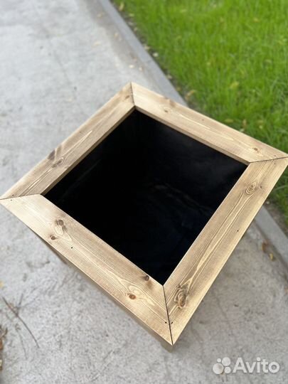 Кашпо для цветов деревянное