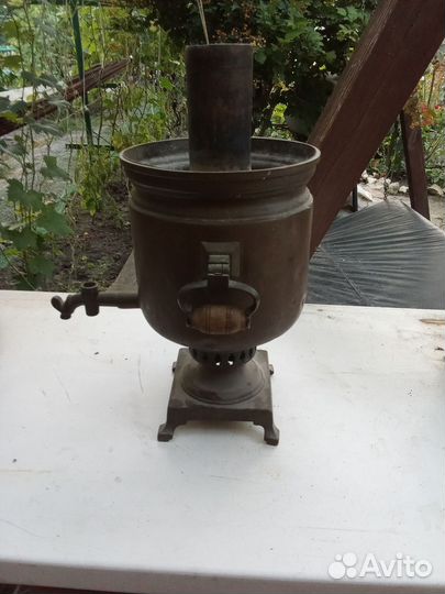 Самовар на дровах старинный