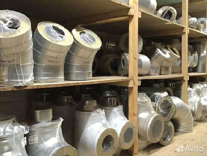 Комплект дымохода с вентиляционным каналом