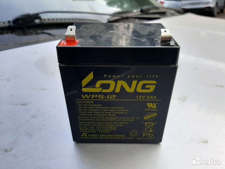 Аккумулятор ибп - 12в, 7А и 5А б/у