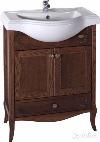 Мебель для ванной ASB-Woodline Салерно 65 орех ант