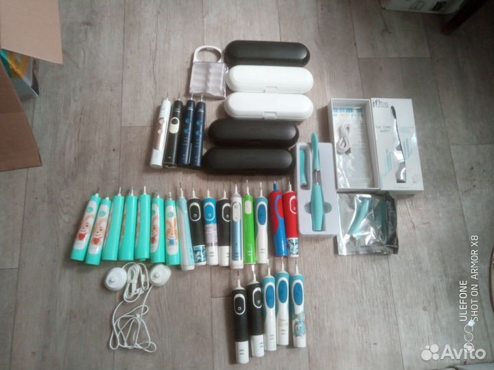 Эл.зубная щетка. браун, филипс на запчасти и др