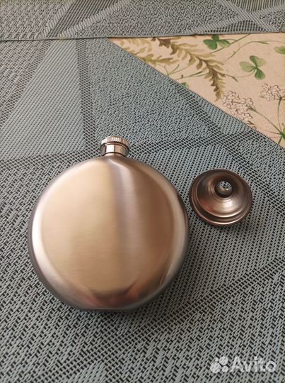 Фляга наржавеющая круглая