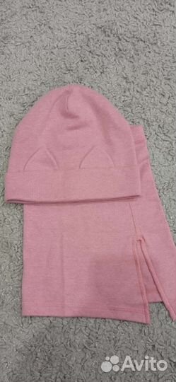 Шапка и снуд, хлопок, комплект jumbi