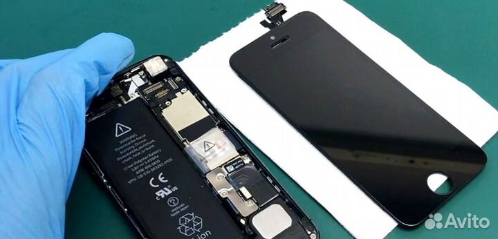 Ремонт iPhone, замена битого Стекла Экрана Дисплея