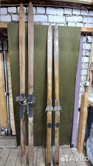 Лыжи старинные для охоты и отдыха