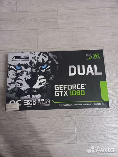 Видеокарта gtx 1060 3gb
