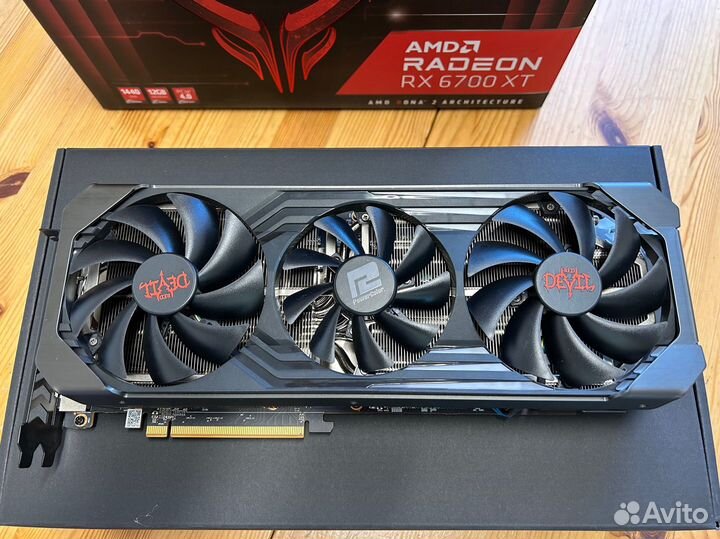 Видеокарта AMD Radeon RX 6700XT PowerColor Red Dev