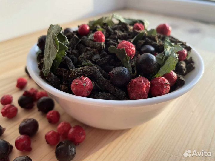 Иван-чай и смородина 500грамм, ягоды смородины