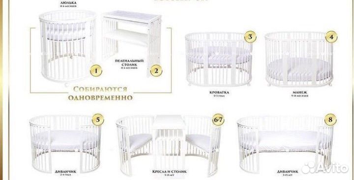 Детская кроватка Premiumbaby 8 в 1