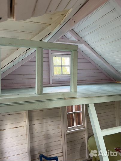 Детский игровой двухэтажный домик уличный