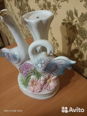 Фарфоровый светильник гдр