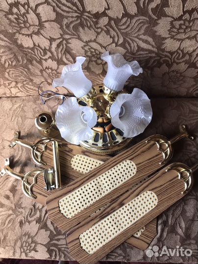 Люстра потолочная с вентилятором