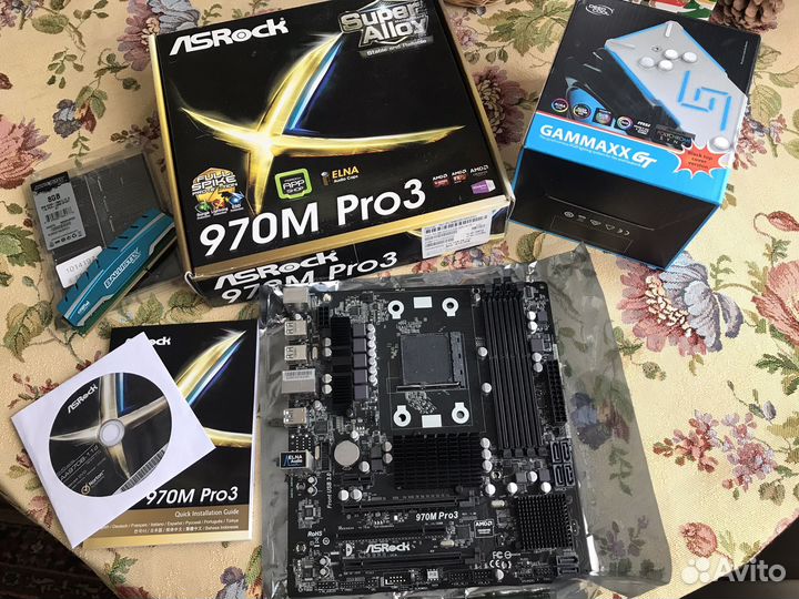 Fx-8350 + ASRock 970m pro3 + 8Gb + охлаждение