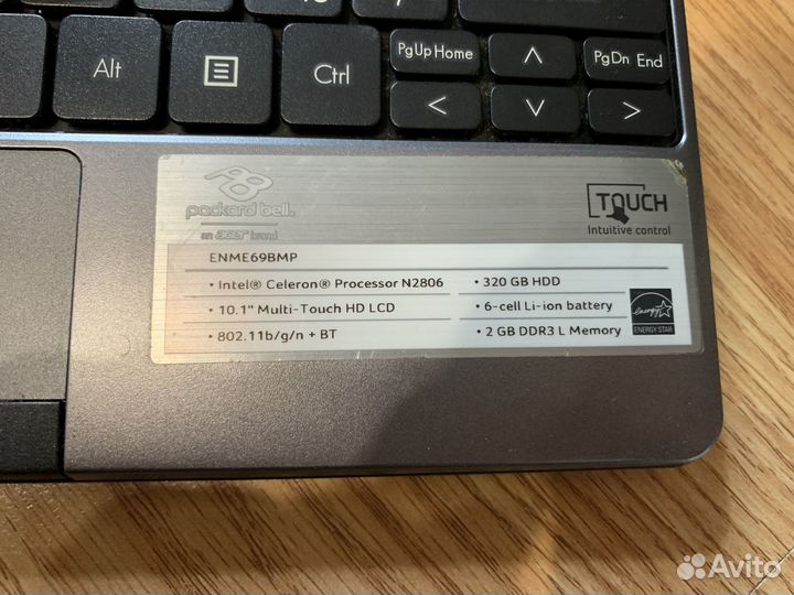 Нетбук Packard Bell ME69BMP