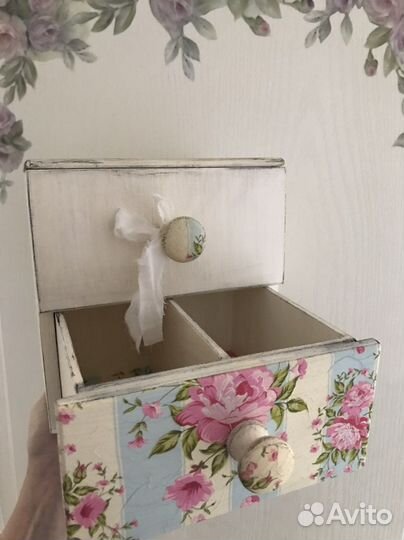 Шкатулка комод новая игольница в подарок