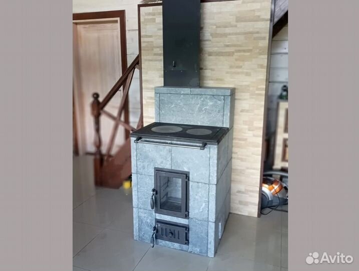 Печь камин отопительная
