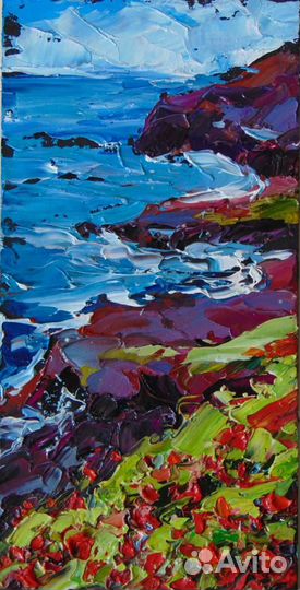 Картины маслом пейзаж 10 работ импасто интерьерные