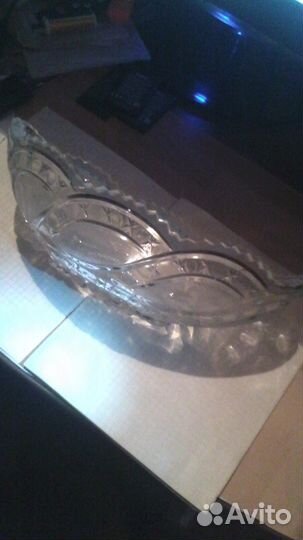 Хрустальный салатник времён СССР