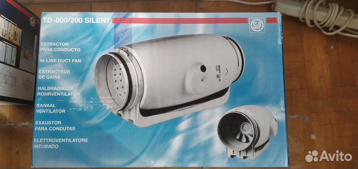 Канальный вентилятор Soler Palau TD-800/200 Silent