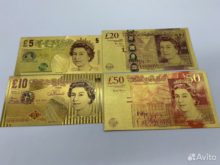 Сувенирные Золотые Банкноты