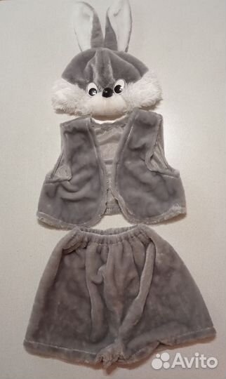Зайчик - новогодний костюм, 98 размер