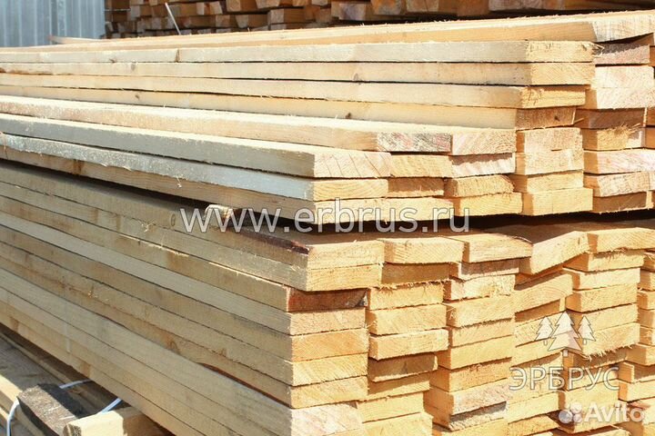Доска обрезная 25х100х6000