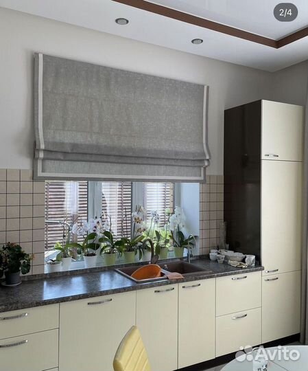 Однотонные римские шторы на заказ