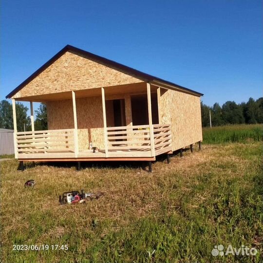 Дачни дом 8х6 летний вариант