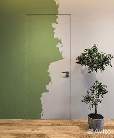 Скрытая дверь под покраску