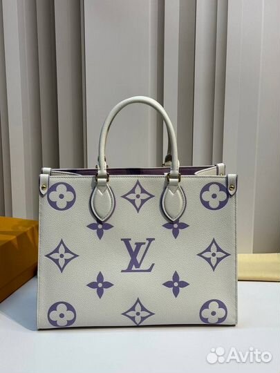Сумка тоут louis vuitton on the go pm