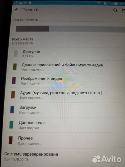 Планшет asus Fonepad 7 ME175CG 8 Гб 3G