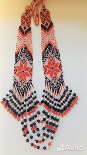 Гердан из бисера