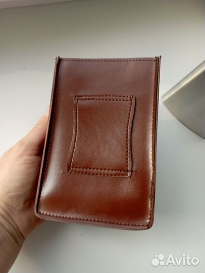 Фляга металлическая с чехлом, на пояс