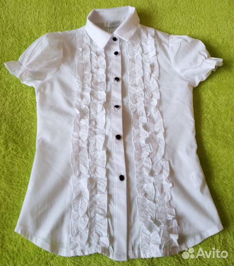 Школьные блузки с коротким рукавом